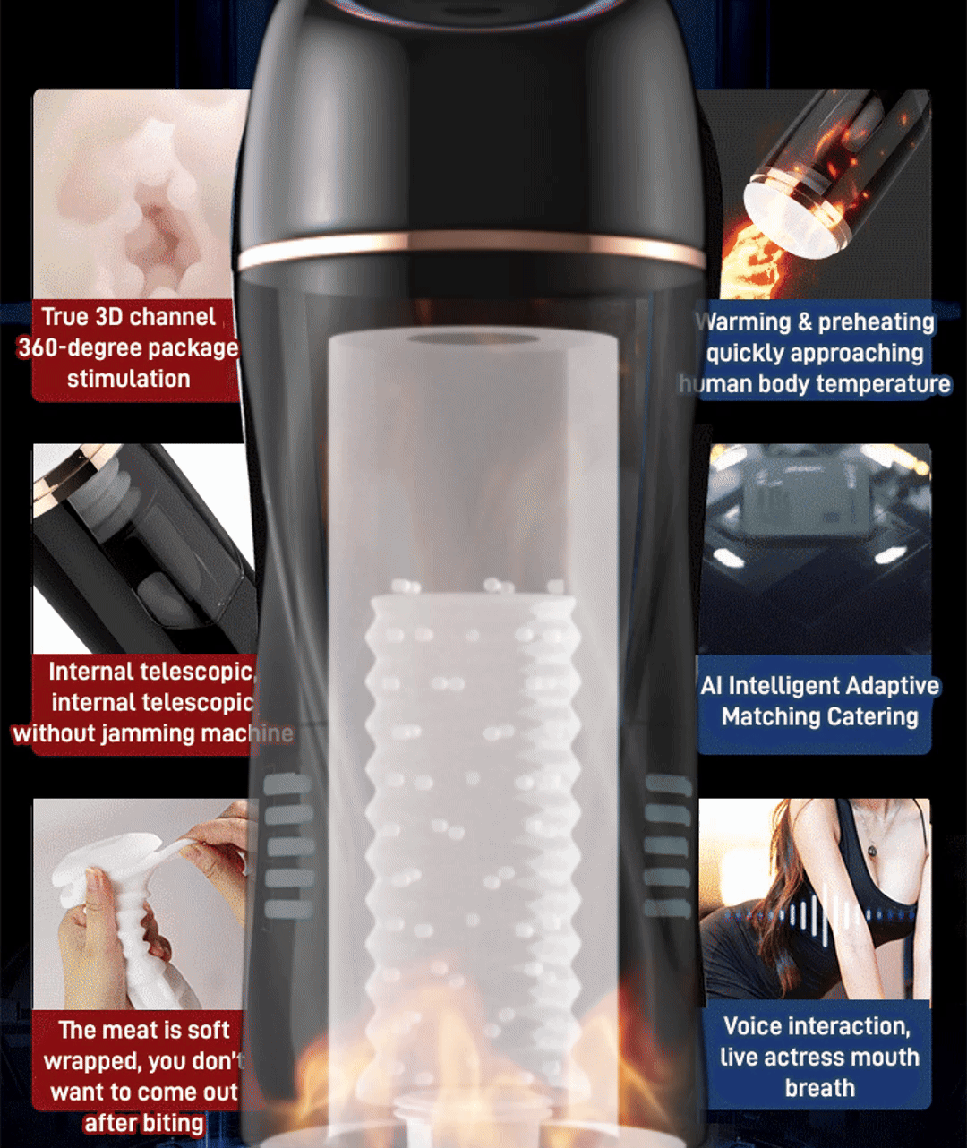 [Discreet Delivery] Automatic Masturbator with Vacuum and Vibration Functions